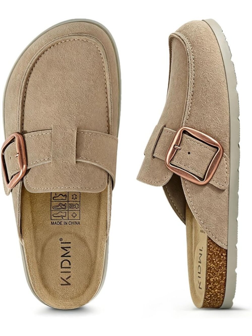 Cozy Genuine Suede Clogs for Women & Men | Leather Mules with Memory Foam